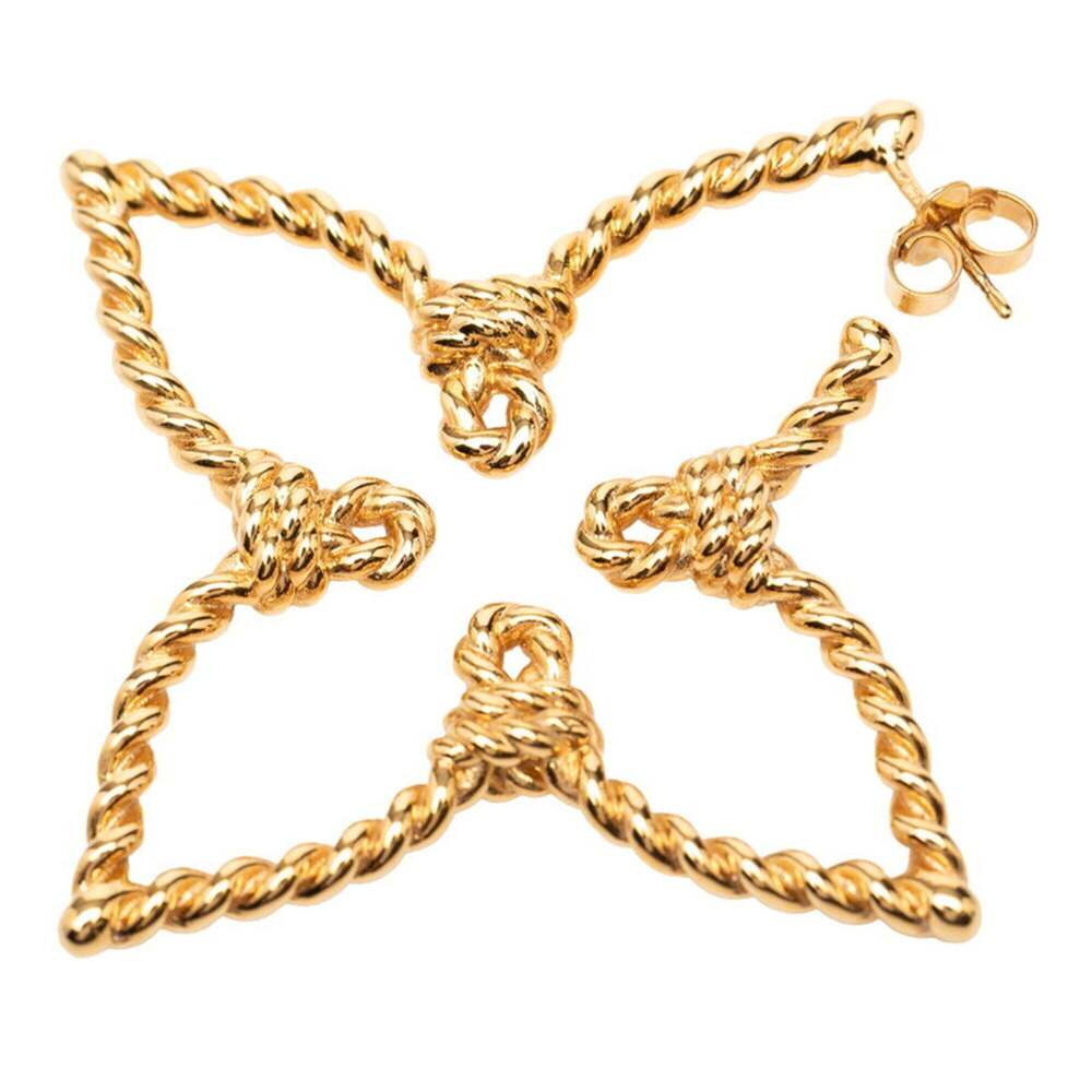 LOUIS VUITTON Brown Monogram Earrings - Picture 3 of 4